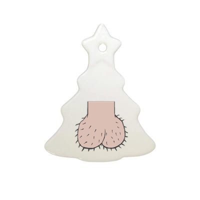 Dickhead Funny Halloween Dick Head Costume Tee Funny Ceramic Tree Ornament