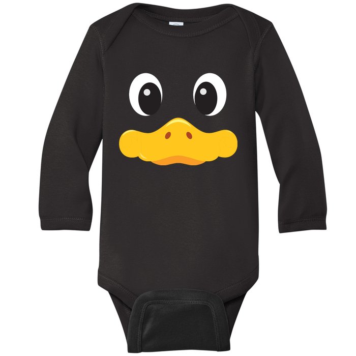 Duck Face Halloween Costume Birthday Idea Cute Funny Baby Long Sleeve Bodysuit