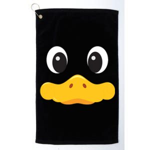 Duck Face Halloween Costume Birthday Idea Cute Funny Platinum Collection Golf Towel