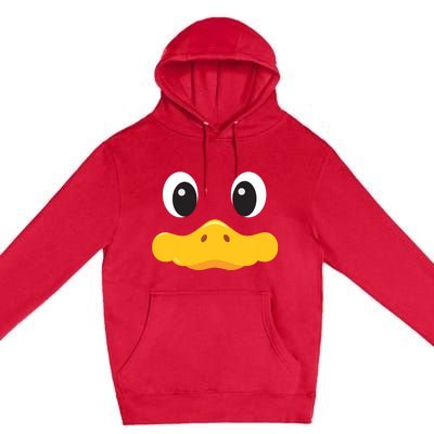 Duck Face Halloween Costume Birthday Idea Cute Funny Premium Pullover Hoodie