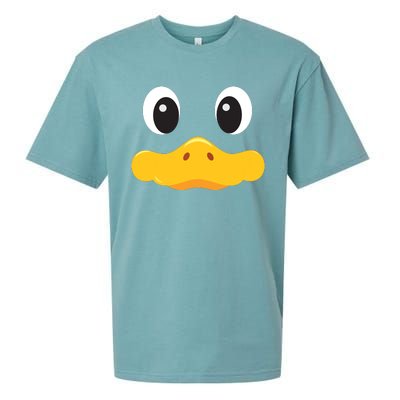 Duck Face Halloween Costume Birthday Idea Cute Funny Sueded Cloud Jersey T-Shirt