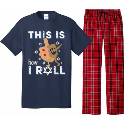 Dreidelorah Funny Hanukkah Gift This Is How I Roll Pajama Set