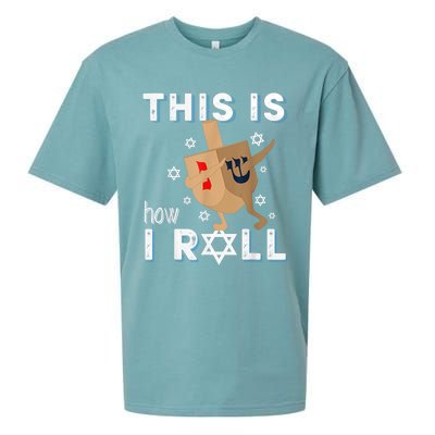 Dreidelorah Funny Hanukkah Gift This Is How I Roll Sueded Cloud Jersey T-Shirt