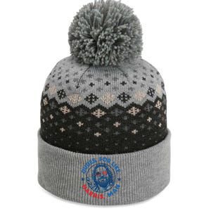 Dudes For Harris Kamala 2024 Madam President Democrat The Baniff Cuffed Pom Beanie