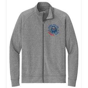 Dudes For Harris Kamala 2024 Madam President Democrat Stretch Full-Zip Cadet Jacket