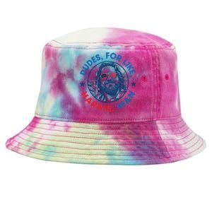 Dudes For Harris Kamala 2024 Madam President Democrat Tie-Dyed Bucket Hat