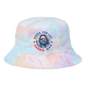 Dudes For Harris Kamala 2024 Madam President Democrat Tie Dye Newport Bucket Hat