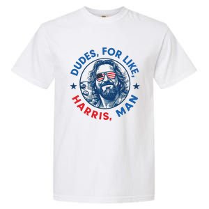 Dudes For Harris Kamala 2024 Madam President Democrat Garment-Dyed Heavyweight T-Shirt