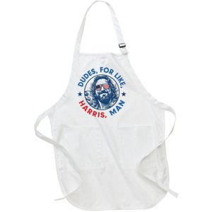 Dudes For Harris Kamala 2024 Madam President Democrat Full-Length Apron With Pockets