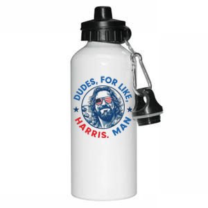 Dudes For Harris Kamala 2024 Madam President Democrat Aluminum Water Bottle