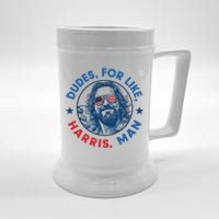 Dudes For Harris Kamala 2024 Madam President Democrat Beer Stein