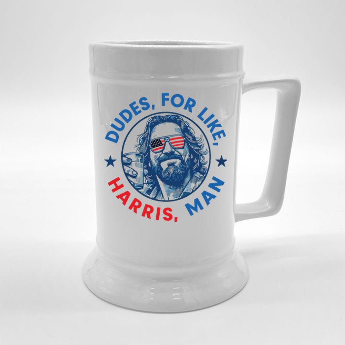 Dudes For Harris Kamala 2024 Madam President Democrat Beer Stein