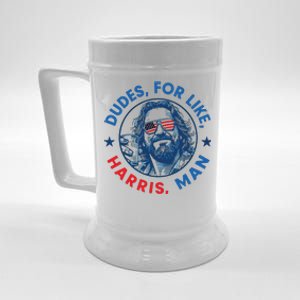 Dudes For Harris Kamala 2024 Madam President Democrat Beer Stein