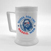 Dudes For Harris Kamala 2024 Madam President Democrat Beer Stein