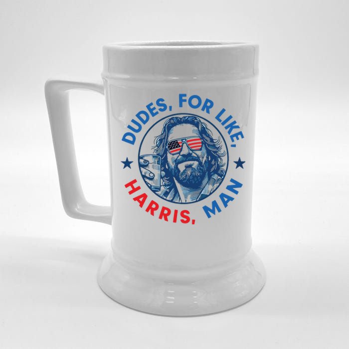 Dudes For Harris Kamala 2024 Madam President Democrat Beer Stein