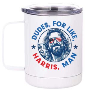 Dudes For Harris Kamala 2024 Madam President Democrat 12 oz Stainless Steel Tumbler Cup