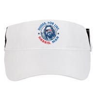 Dudes For Harris Kamala 2024 Madam President Democrat Adult Drive Performance Visor