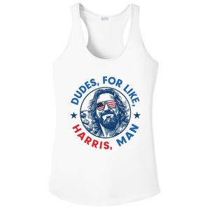 Dudes For Harris Kamala 2024 Madam President Democrat Ladies PosiCharge Competitor Racerback Tank