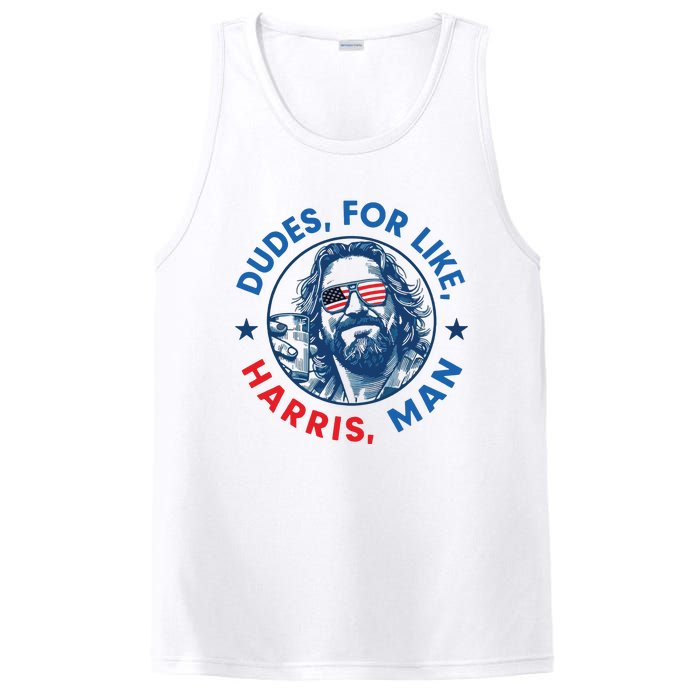 Dudes For Harris Kamala 2024 Madam President Democrat PosiCharge Competitor Tank