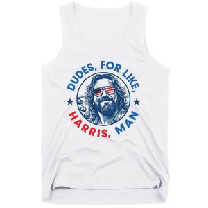 Dudes For Harris Kamala 2024 Madam President Democrat Tank Top