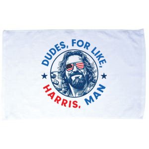 Dudes For Harris Kamala 2024 Madam President Democrat Microfiber Hand Towel