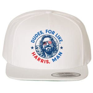 Dudes For Harris Kamala 2024 Madam President Democrat Wool Snapback Cap