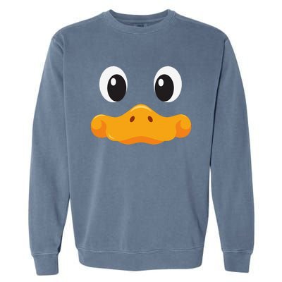 Duck Face Halloween Costume Birthday Idea Cute Funny Garment-Dyed Sweatshirt