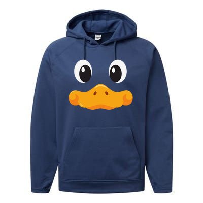 Duck Face Halloween Costume Birthday Idea Cute Funny Performance Fleece Hoodie