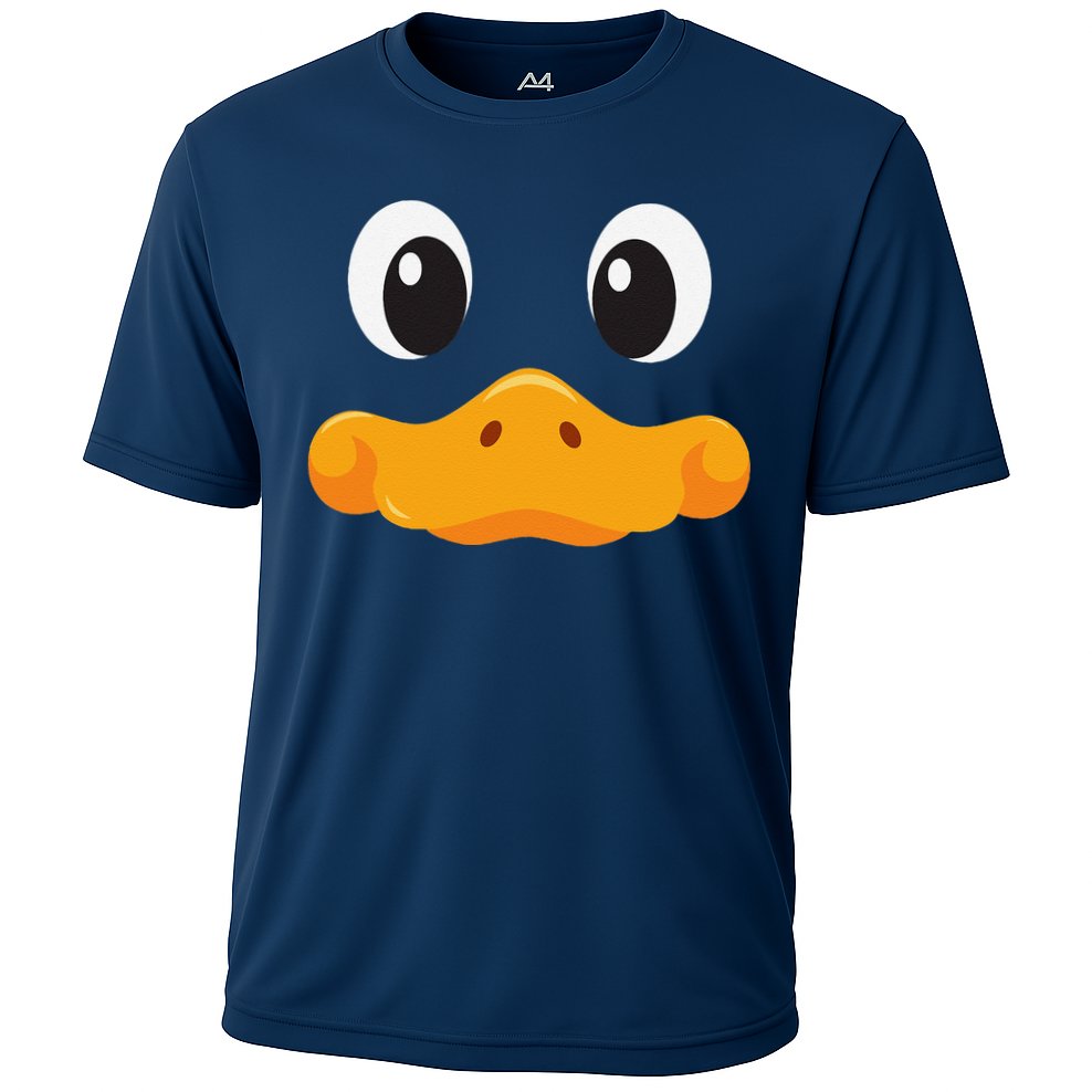 Duck Face Halloween Costume Birthday Idea Cute Funny Cooling Performance Crew T-Shirt