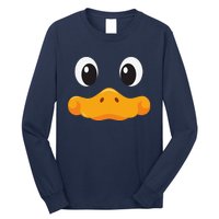 Duck Face Halloween Costume Birthday Idea Cute Funny Long Sleeve Shirt