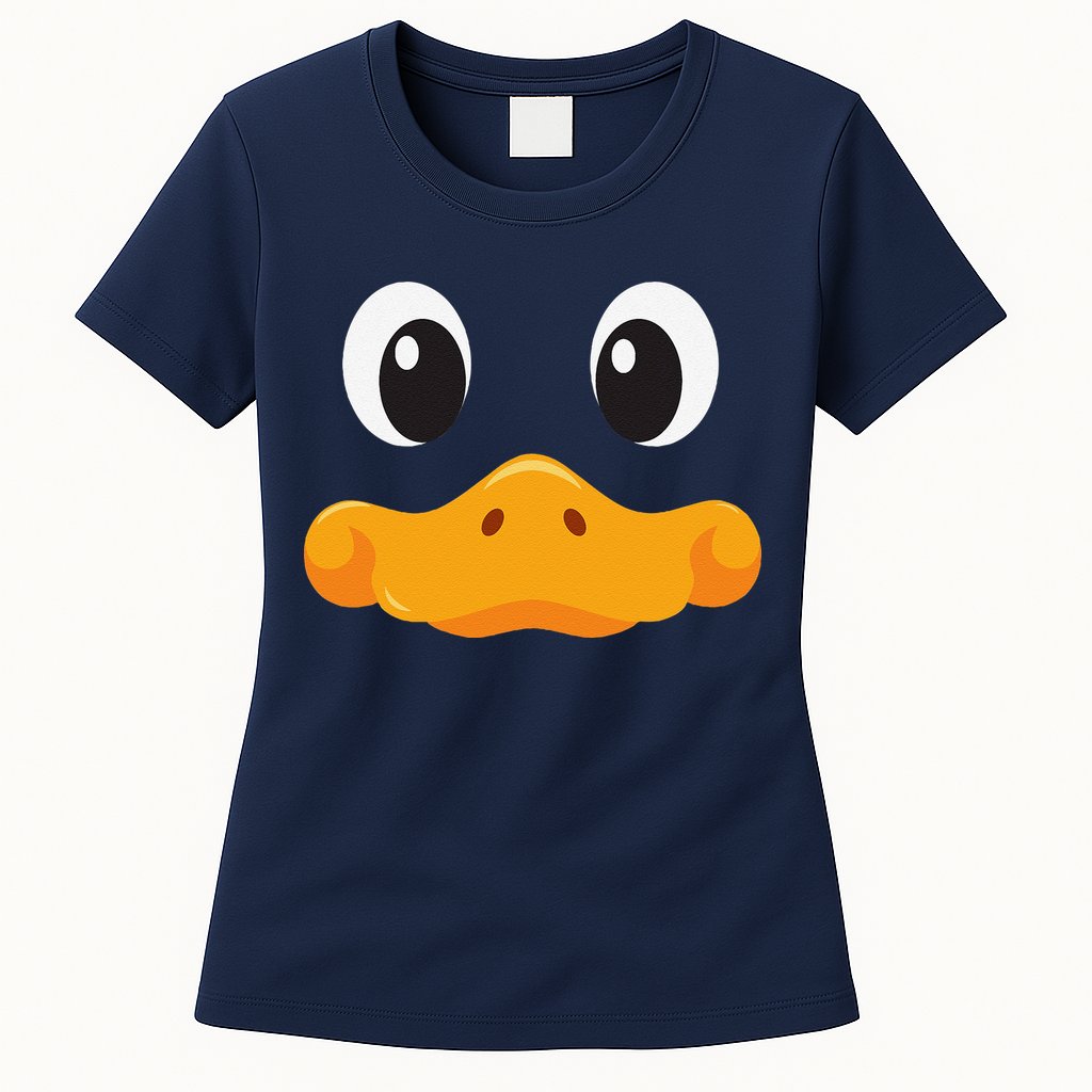 Duck Face Halloween Costume Birthday Idea Cute Funny Womens T-Shirt