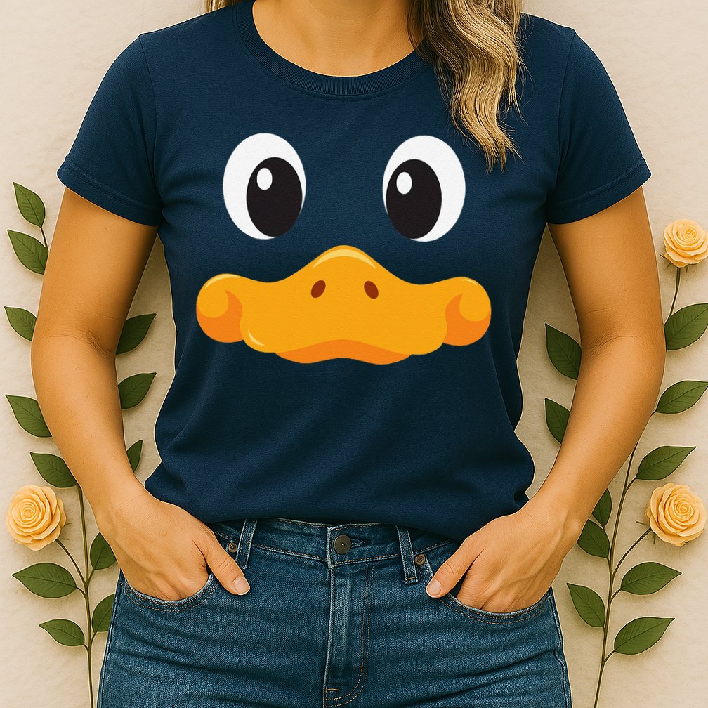Duck Face Halloween Costume Birthday Idea Cute Funny Womens T-Shirt