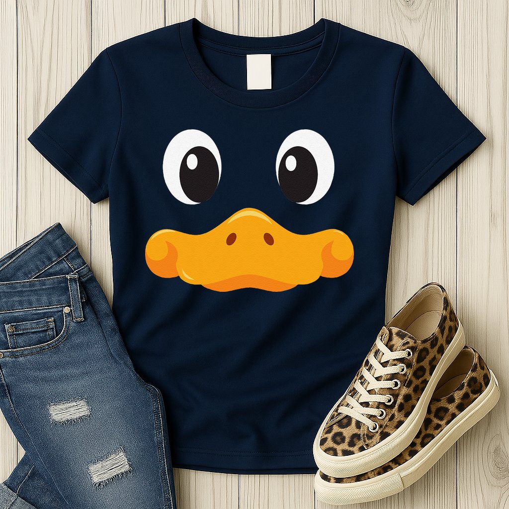 Duck Face Halloween Costume Birthday Idea Cute Funny Womens T-Shirt