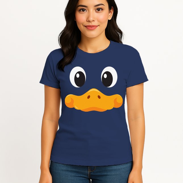 Duck Face Halloween Costume Birthday Idea Cute Funny Womens T-Shirt