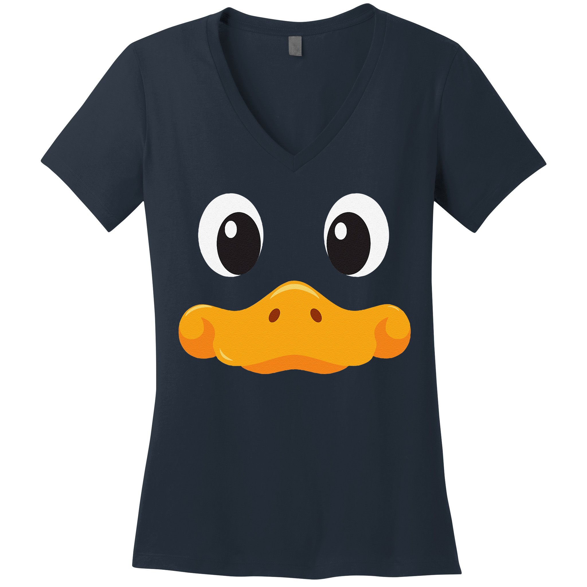 Duck Face Halloween Costume Birthday Idea Cute Funny Women's V-Neck T-Shirt