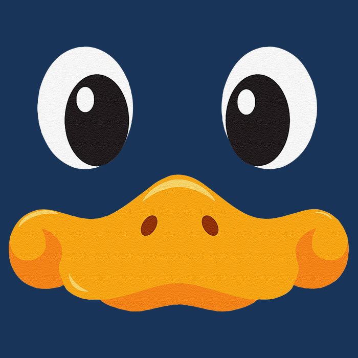 Duck Face Halloween Costume Birthday Idea Cute Funny Kids T-Shirt