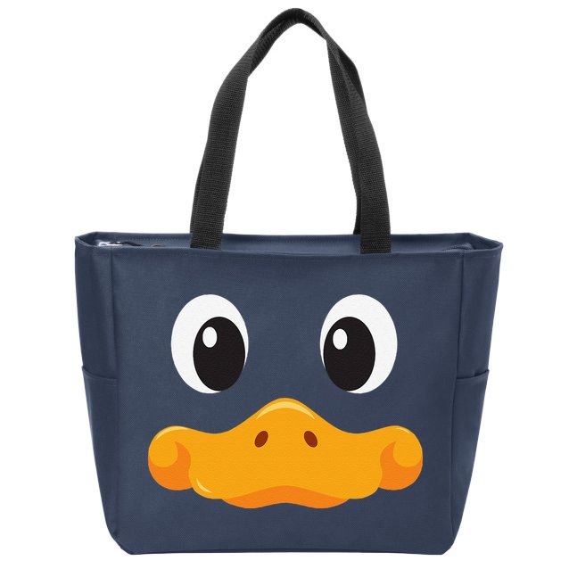 Duck Face Halloween Costume Birthday Idea Cute Funny Zip Tote Bag