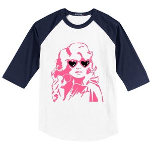 Dolly Face In Sunglasses Dolly Vibes Dolly Fan Lover Baseball Sleeve Shirt