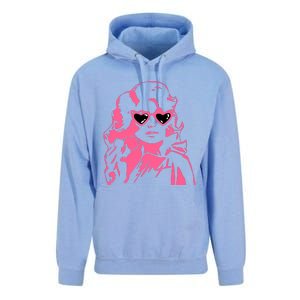 Dolly Face In Sunglasses Dolly Vibes Dolly Fan Lover Unisex Surf Hoodie