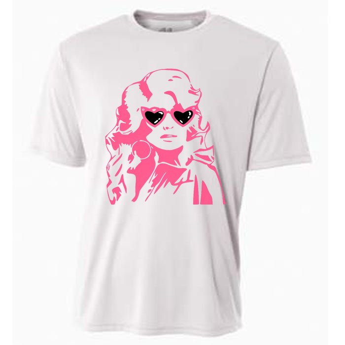 Dolly Face In Sunglasses Dolly Vibes Dolly Fan Lover Cooling Performance Crew T-Shirt