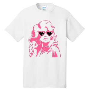 Dolly Face In Sunglasses Dolly Vibes Dolly Fan Lover Tall T-Shirt