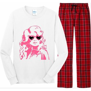 Dolly Face In Sunglasses Dolly Vibes Dolly Fan Lover Long Sleeve Pajama Set