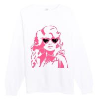 Dolly Face In Sunglasses Dolly Vibes Dolly Fan Lover Premium Crewneck Sweatshirt