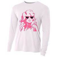 Dolly Face In Sunglasses Dolly Vibes Dolly Fan Lover Cooling Performance Long Sleeve Crew