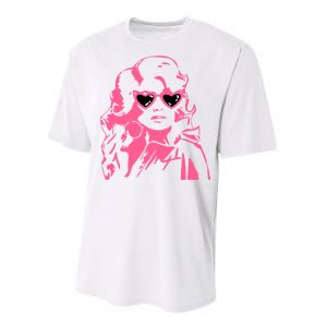 Dolly Face In Sunglasses Dolly Vibes Dolly Fan Lover Performance Sprint T-Shirt