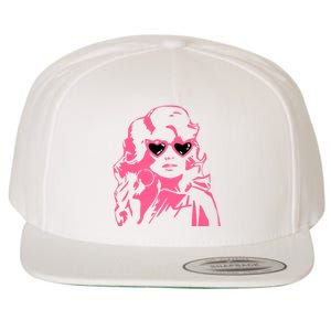 Dolly Face In Sunglasses Dolly Vibes Dolly Fan Lover Wool Snapback Cap