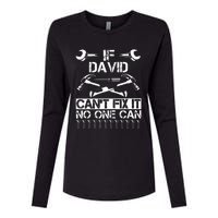 DAVID Fix It Funny Birthday Personalized Name Dad Gift Idea  Womens Cotton Relaxed Long Sleeve T-Shirt