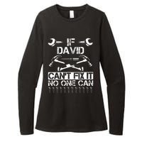 DAVID Fix It Funny Birthday Personalized Name Dad Gift Idea  Womens CVC Long Sleeve Shirt