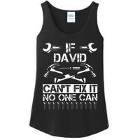 DAVID Fix It Funny Birthday Personalized Name Dad Gift Idea  Ladies Essential Tank