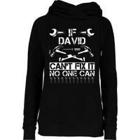 DAVID Fix It Funny Birthday Personalized Name Dad Gift Idea  Womens Funnel Neck Pullover Hood